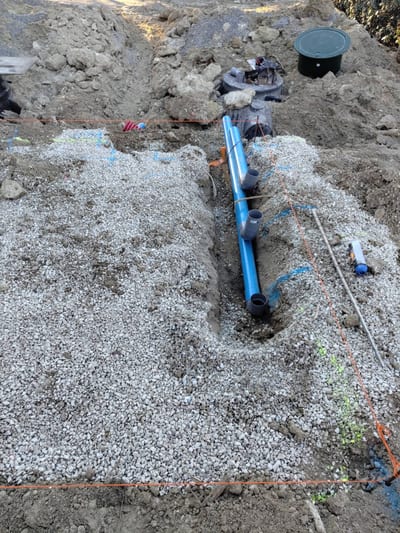 Pose de canalisations