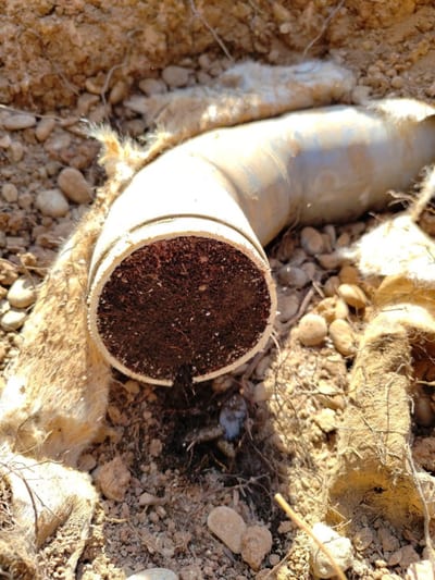 Canalisation bouchée