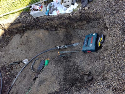 Fouille pour accès aux tuyaux