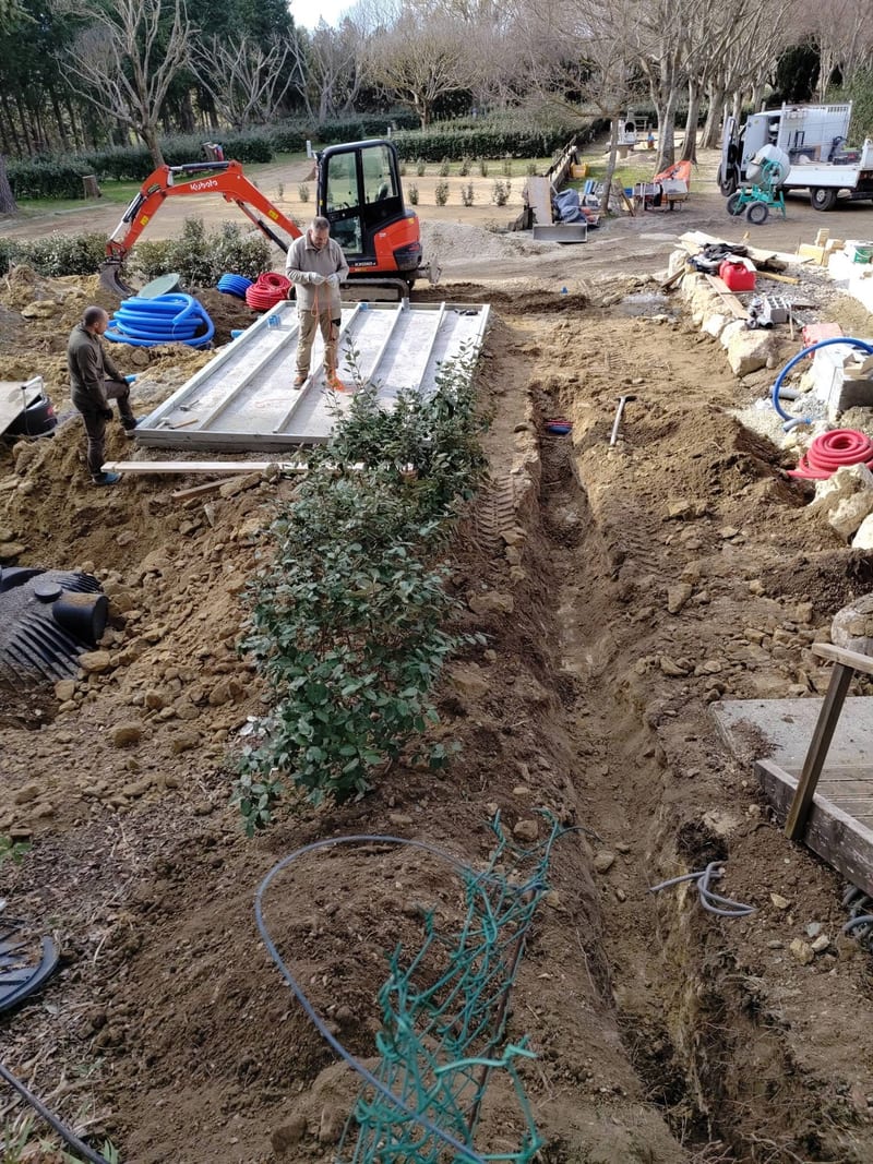 Excavation tranchée