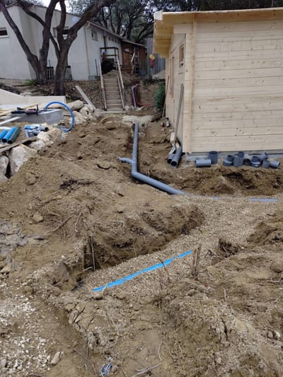 Pose de canalisations